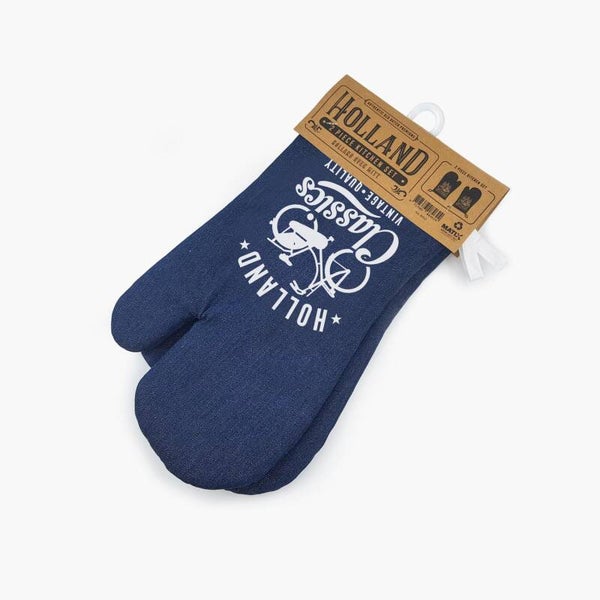 8463 - Ovenhandschoenen denim Holland -blauw