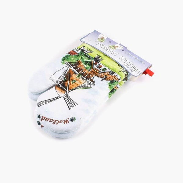 8542 - Ovenhandschoenen molen Holland - multicolor