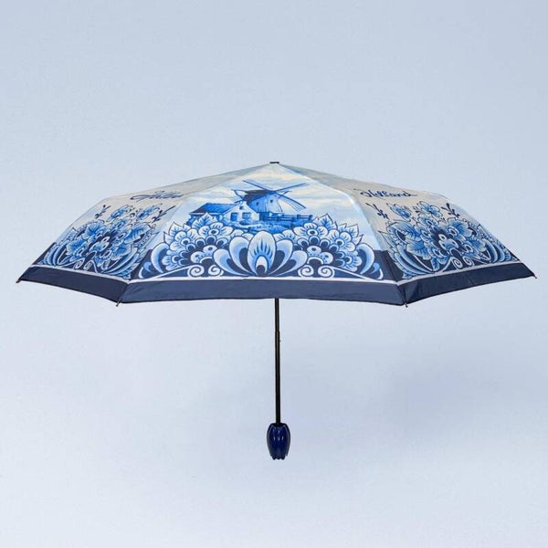 8649 - Paraplu delftsblauw molen