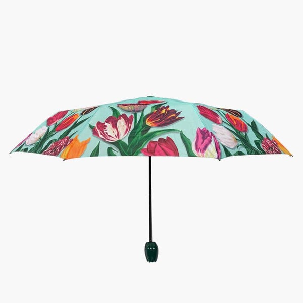 8658 - Paraplu 'pretty tulips' - groen