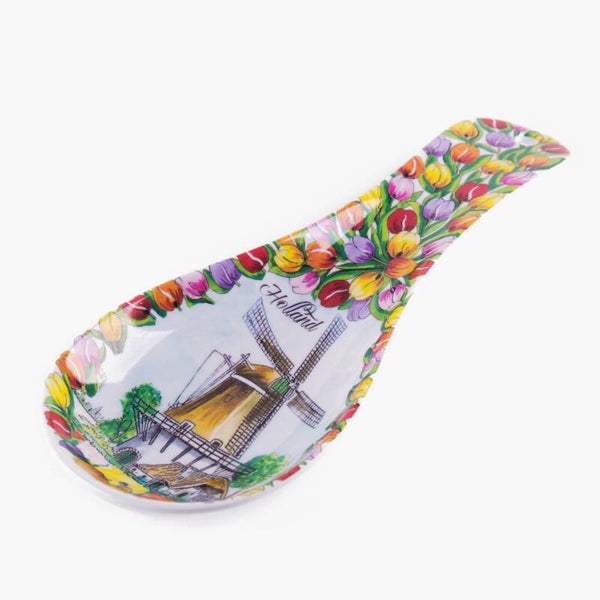 8662 - Lepelhouder melamine tulpenveld Holland