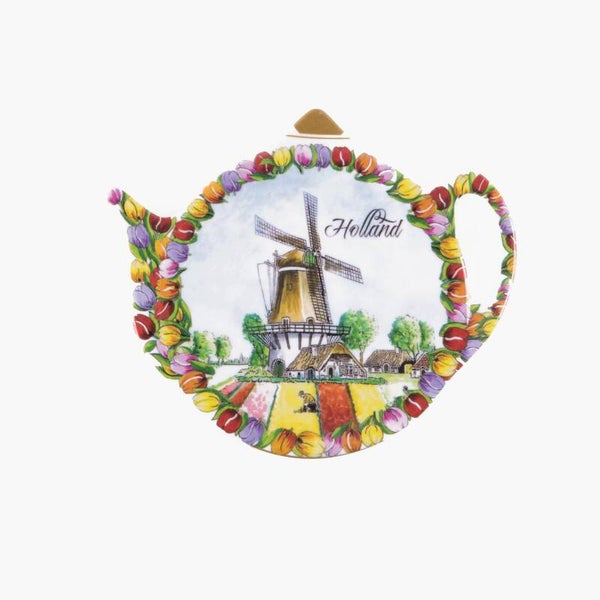 8668 - Theezakjeshouder melamine tulpenveld Holland