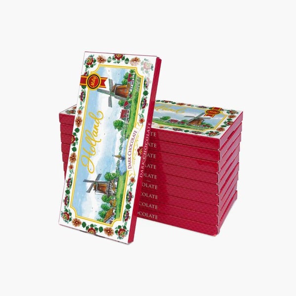 91101 - Chocolade reep puur polderlandschap Holland