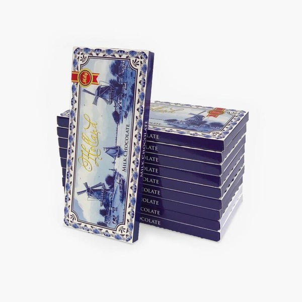 91104 - Chocolade reep melk Holland - delftsblauw