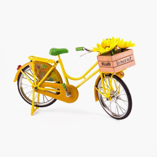 9304 - Fietsje 'van Gogh' 15 cm - zonnebloemen