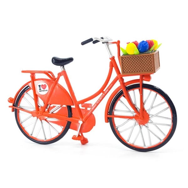 9324 -  Fietsje met tulpen 8 cm - oranje
