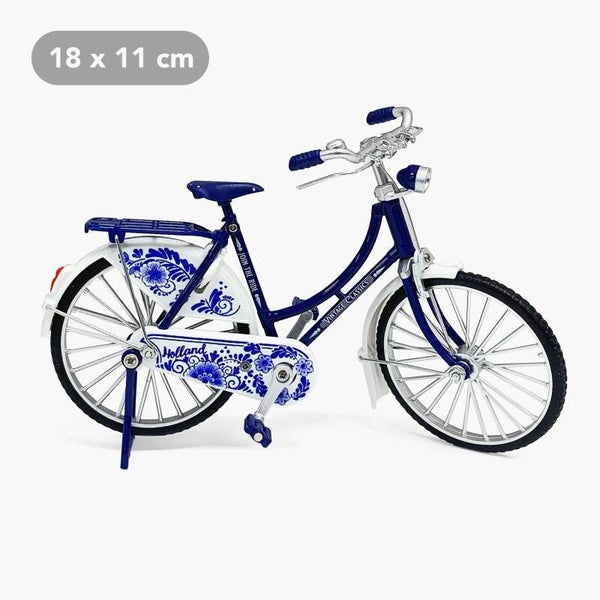 9370 -  Fietsje vintage 12 cm Holland - delftsblauw