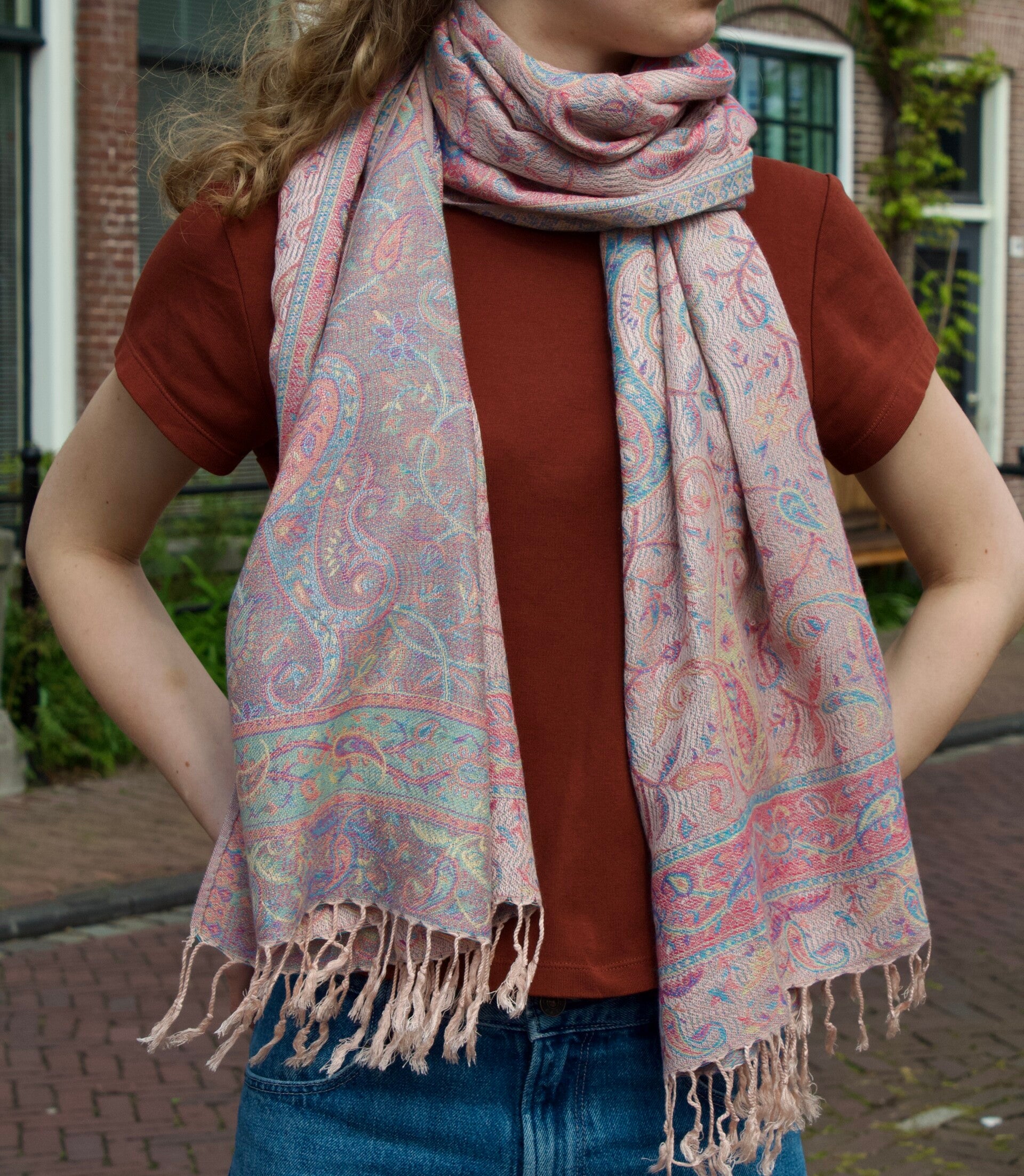 Sjaal roze