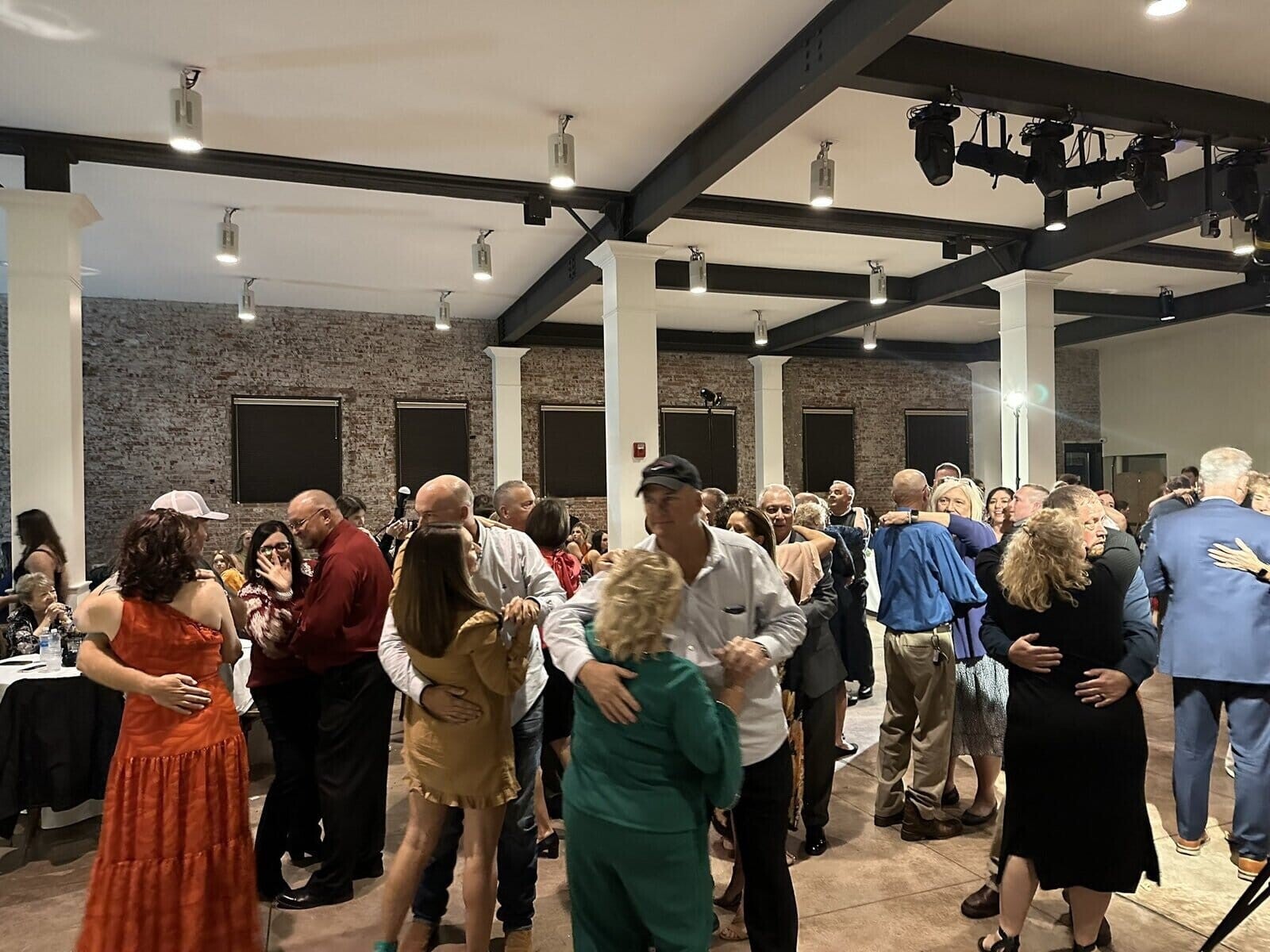 Wedding reception at City View at Sterling Square in Evansville