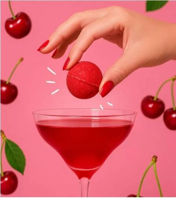 Bombe à cocktail sans alcool cerise , amande (39 gr)