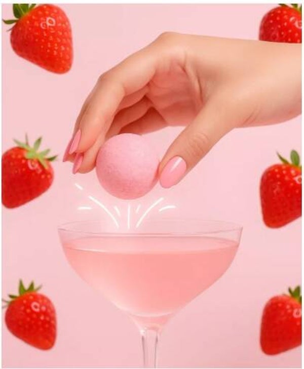 Bombe à cocktail fraises des bois sans alcool (39g)