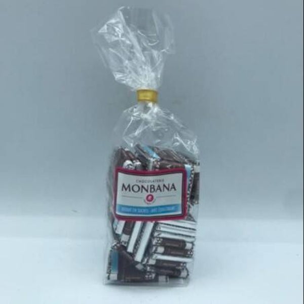 Carré chocolat noir réduit en sucre MONBANA