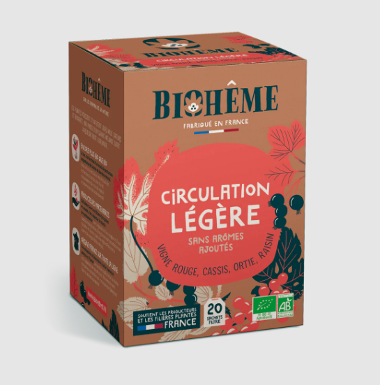Circulation légère, infusion bio (Biohême)