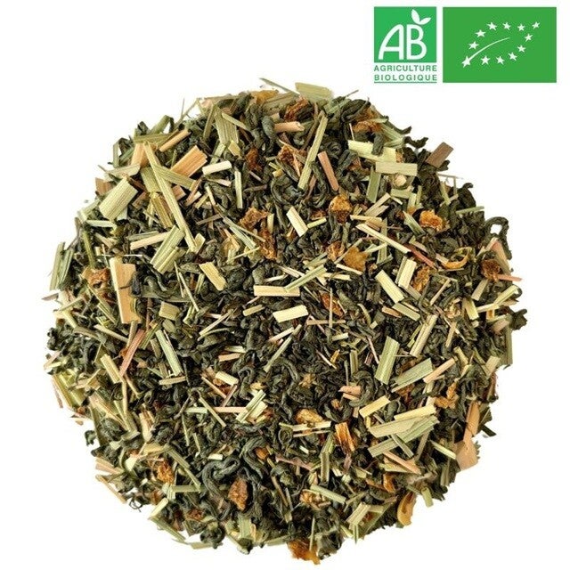 Citron romarin  (thé blanc et vert parfumé)