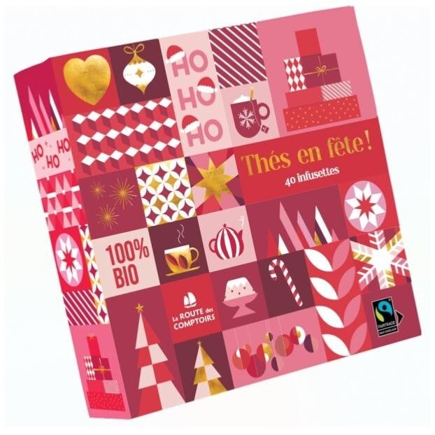 coffret Thés en Fête ! 100% bio Route des comptoirs