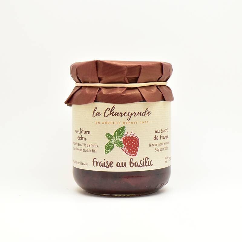 Confiture fraise au basilic 250gr
