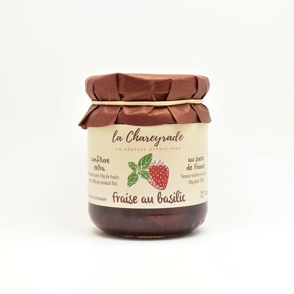 Confiture fraise au basilic 250gr