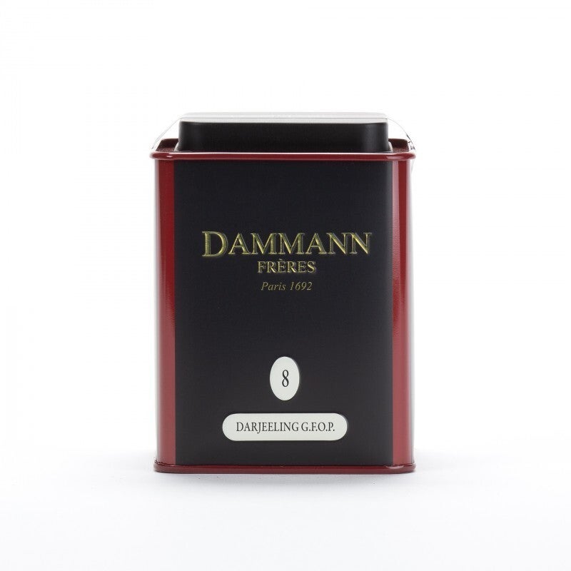 Darjeeling G.F.O.P boite métal N°8 thé noir des INDES
