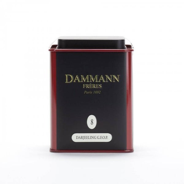 Darjeeling G.F.O.P boite métal N°8 thé noir des INDES
