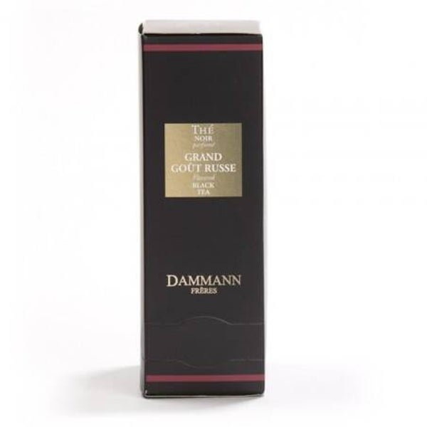Grand gout russe, thé noir parfumé, 24 sachets cristal suremballés