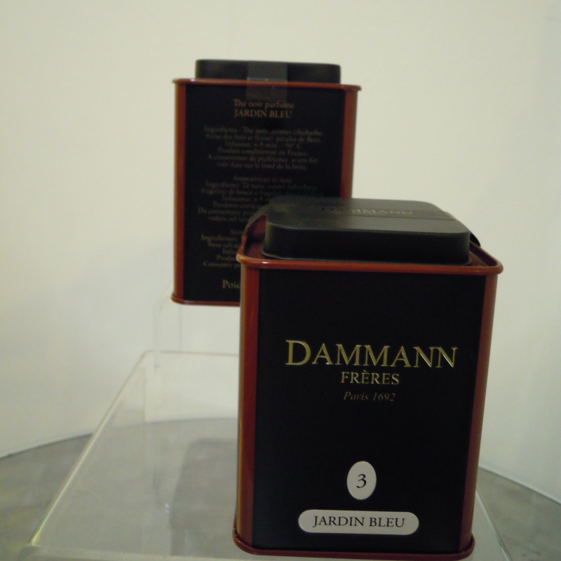 Jardin Bleu, thé noir parfumé, boite métal N°3