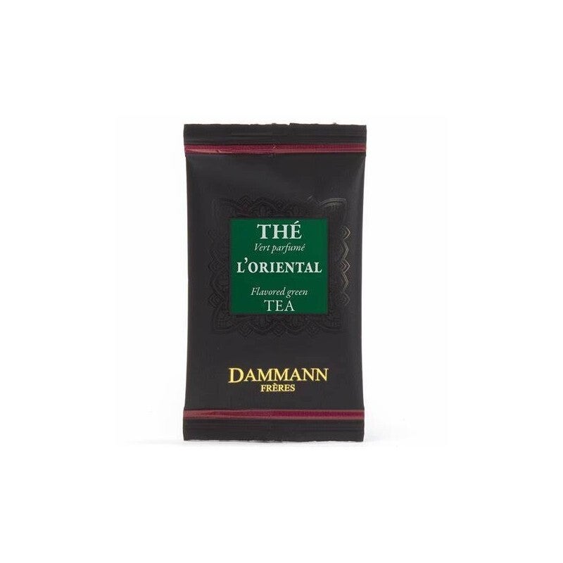 L'Oriental, 24 sachets cristal suremballés, thé vert parfumé