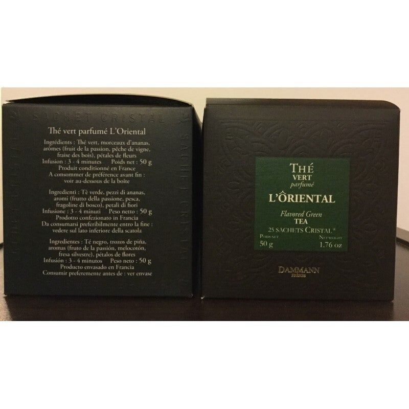 L'Oriental, 25 sachets Cristal thé vert parfumé