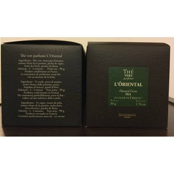 L'Oriental, 25 sachets Cristal thé vert parfumé