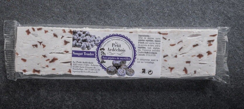 Nougat tendre myrtilles 100gr