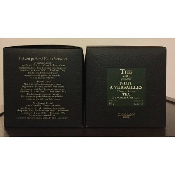 Nuit à Versailles, 25 sachets Cristal thé vert parfumé
