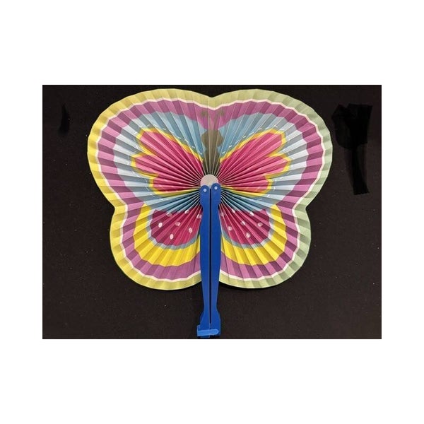 éventail papillon vert
