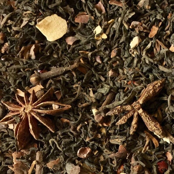 Pu erh pain d'épices  thé noir semi fermenté