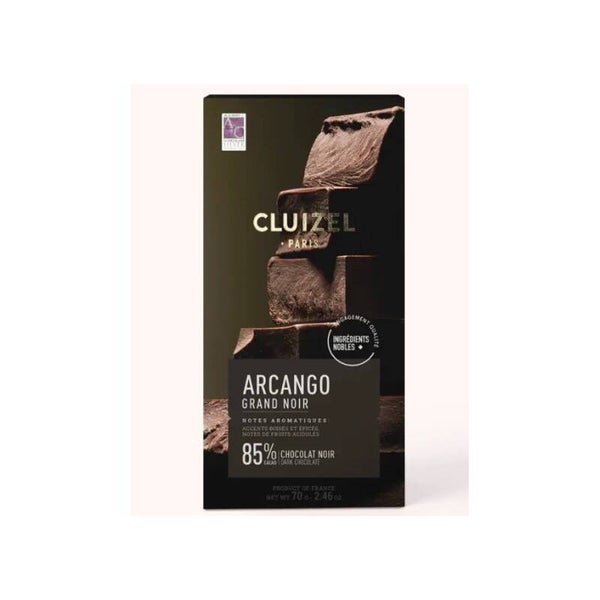Tablette Chocolat Noir Arcango cacao 85%CLUIZEL