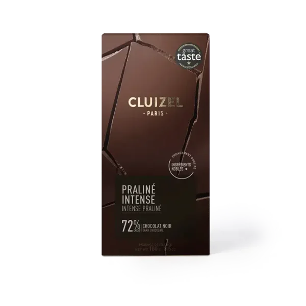 Tablette Chocolat 72% Praliné Intense CLUIZEL