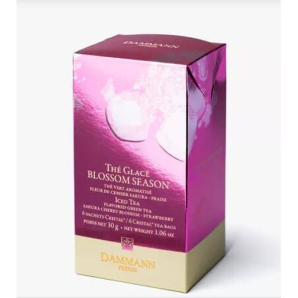 Thé vert glacé blossom season 6 sachets cristal