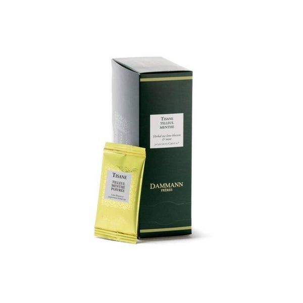 Tisane Tilleul menthe, 24 sachets Cristal suremballés