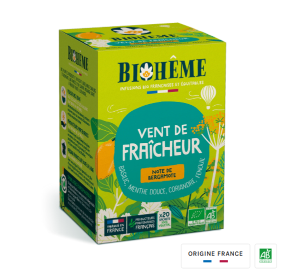Vent de Fraîcheur, Infusion bio (Biohême)