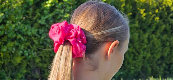 Seiden-Scrunchie Pink