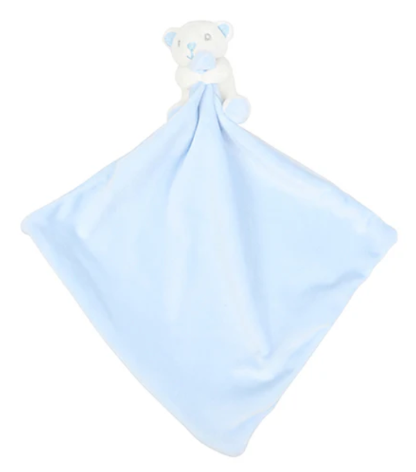 Knuffeldoek blauwe beer met dekentje