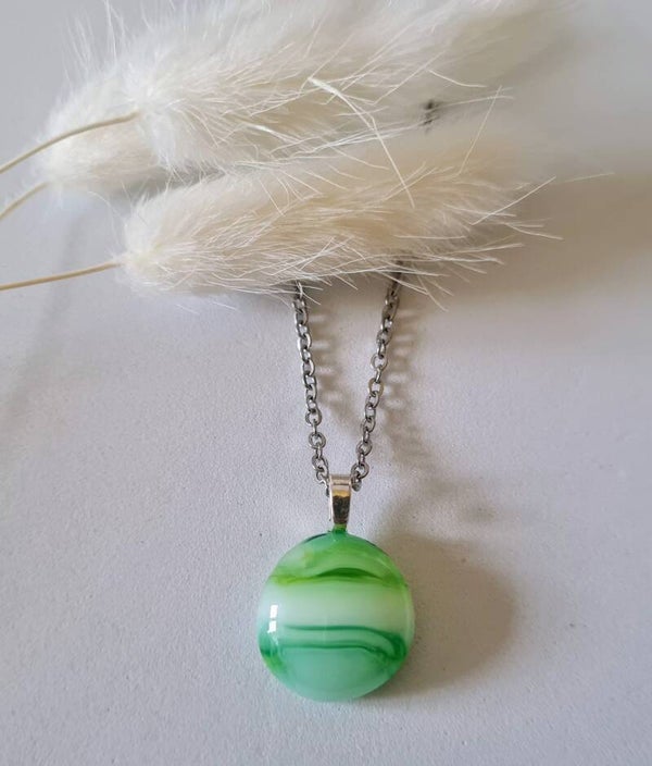 Pendentif en verre fusing