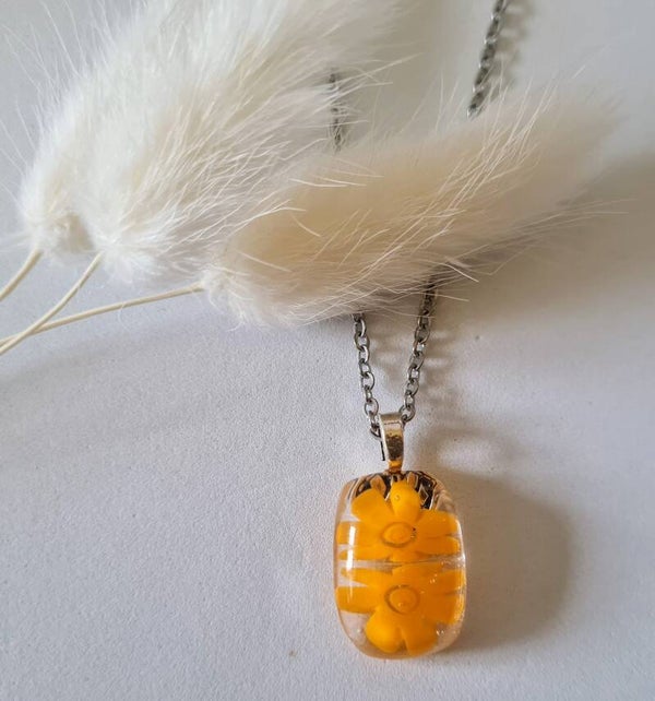 Pendentif en verre fusing