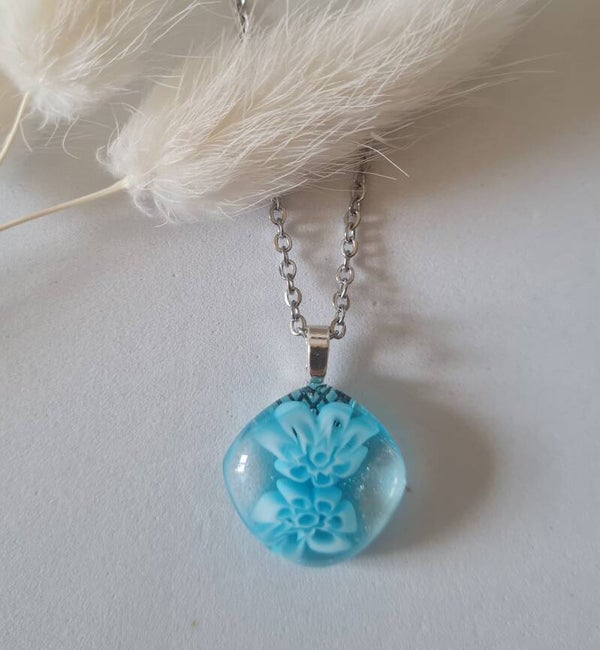 Pendentif en verre fusing