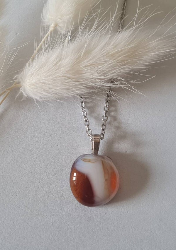 Pendentif en verre fusing