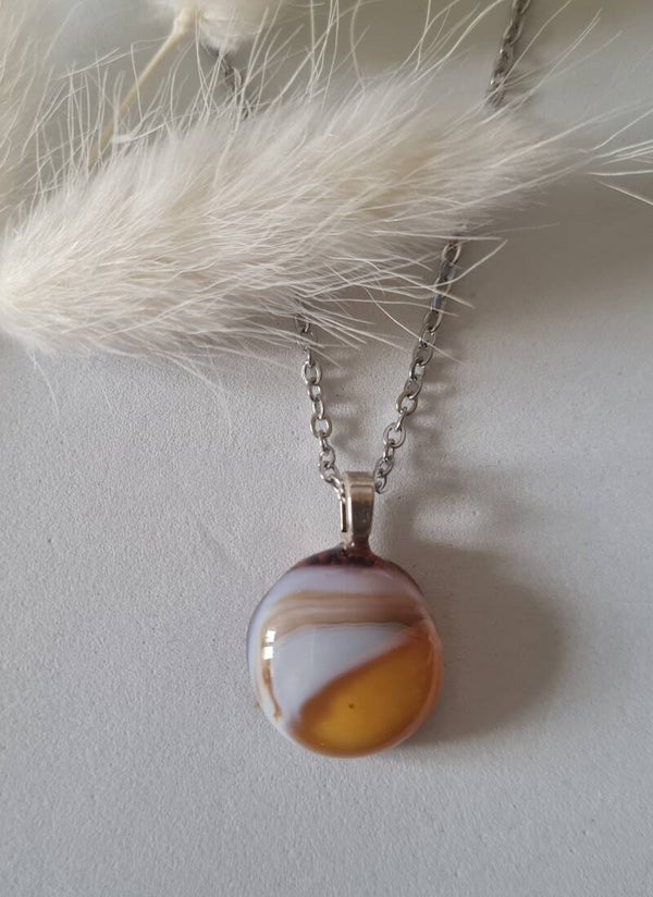 Pendentif en verre fusing