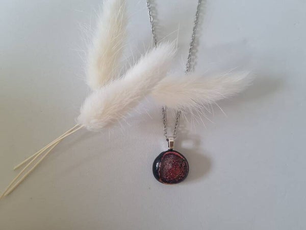 Pendentif en verre dichroique