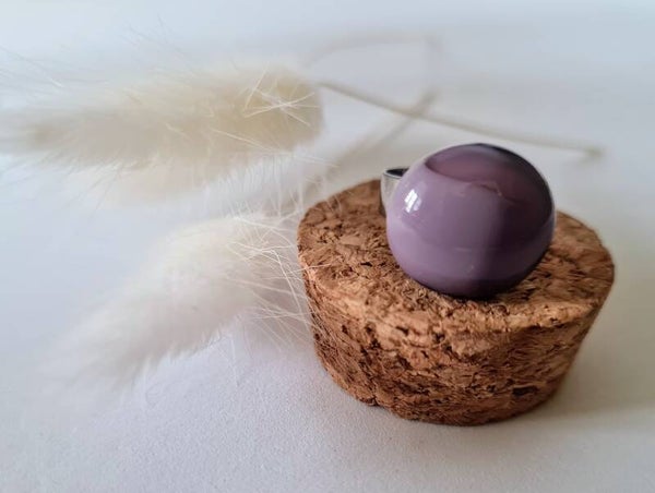 Bague en verre fusing