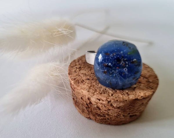 Bague en verre fusing