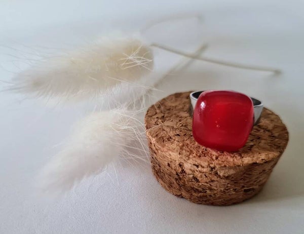 Bague en verre