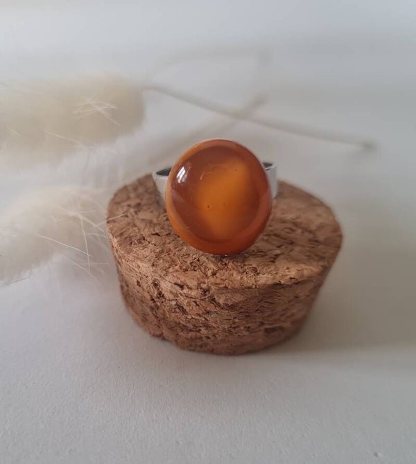 Bague en verre fusing