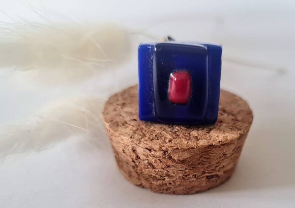 Bague en verre fusing